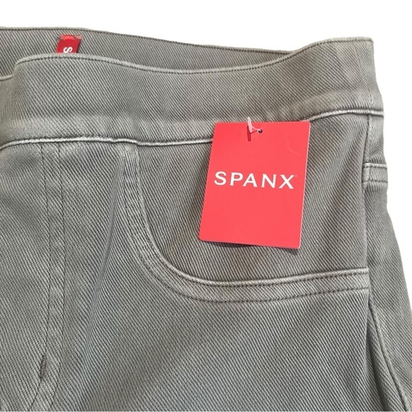 SPANX NEW Jean-ish Leggings Earthy Taupe Pull On Tummy Shaping Sz S - Picture 4 of 10